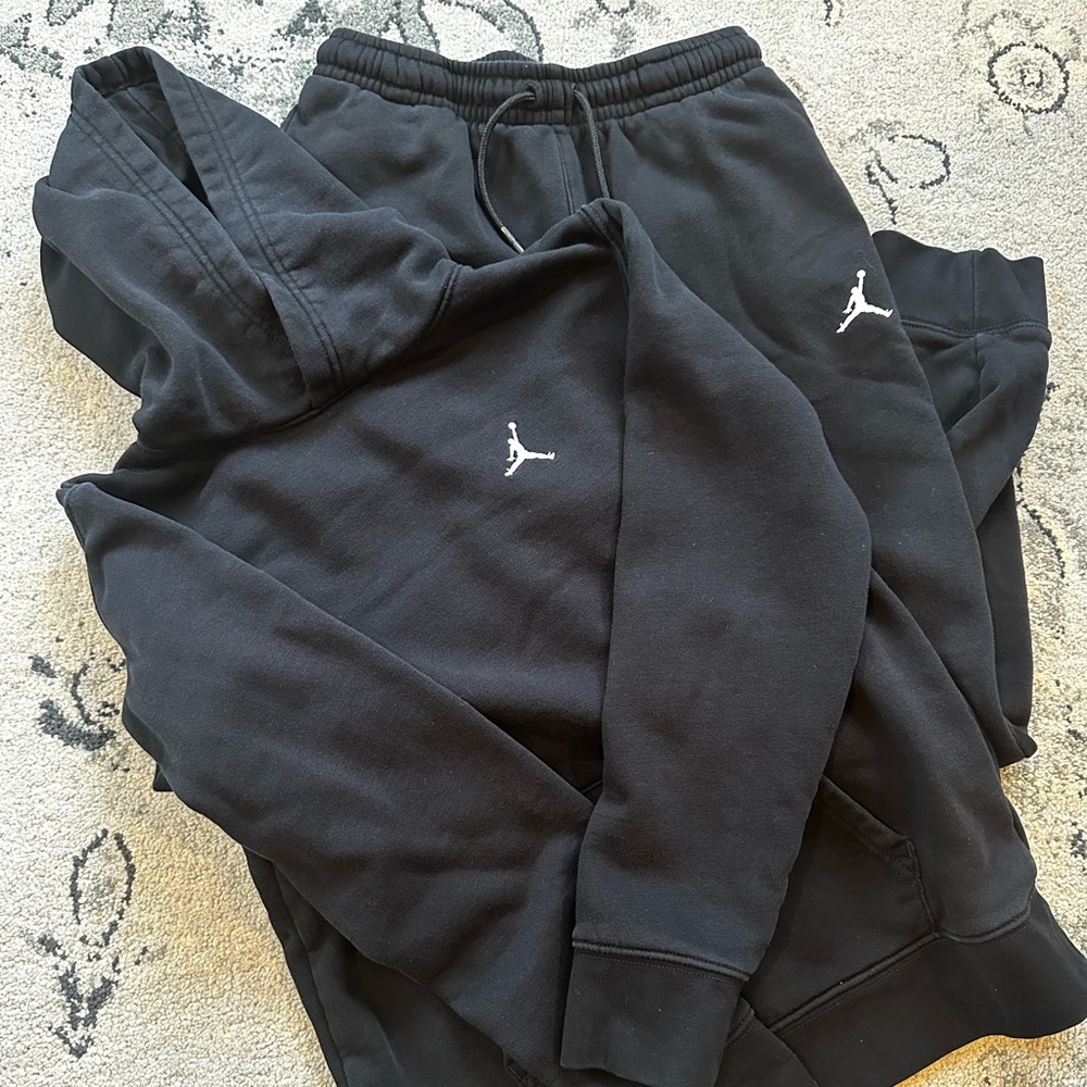 Jordan Black Hoodie and Joggers, Youth Large